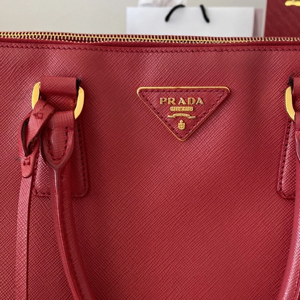 PRADA Saffiano Lux Large Galleria Double Zip Tote - Picture 2 of 14